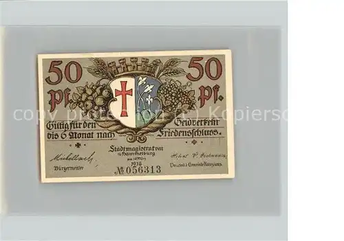 Hammelburg 50 Pfennig Schein Kat. Hammelburg