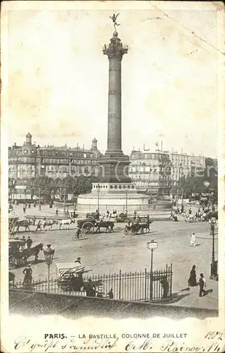 Paris La Bastille Colonne de Juillet Kat. Paris