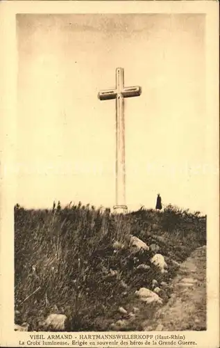 Hartmannswillerkopf La Croix lumineuse Erigee en souvenir des heros de la Grande Guerre / Hartmannswiller /Arrond. de Guebwiller