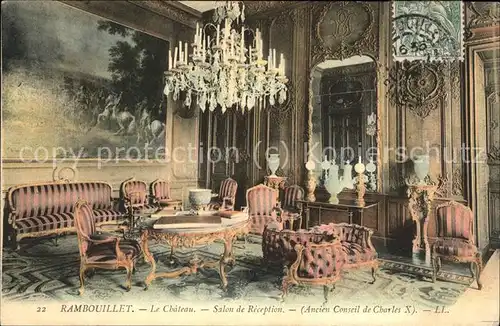 Rambouillet Le Chateau Salon de Reception Kat. Rambouillet