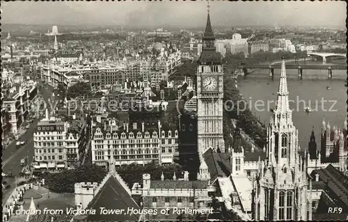 London from Victoria tower Houses of Parliament Kat. City of London