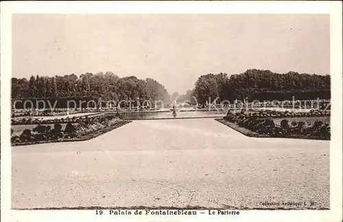 Fontainebleau Seine et Marne Palais Le Parterre Kat. Fontainebleau