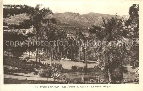 Monte Carlo Les Jardins du Casino La Petite Afrique Kat. Monte Carlo