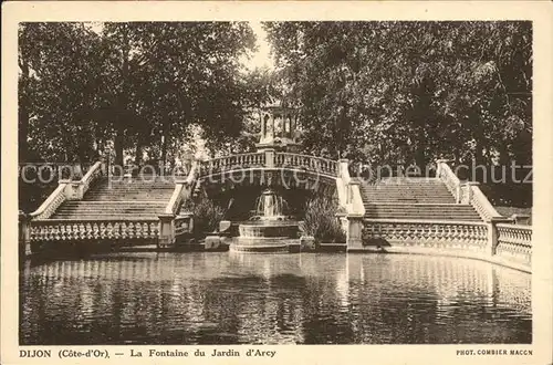 Dijon Cote d Or La Fontaine du Jardin d Arcy Kat. Dijon