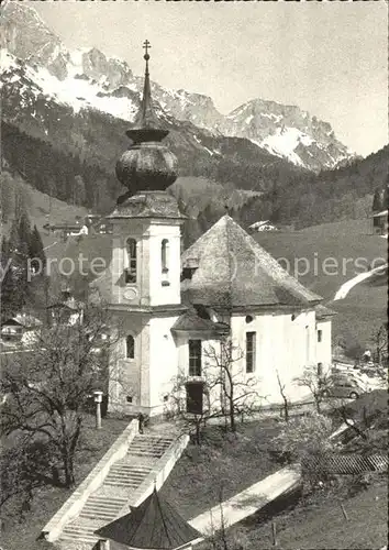 Berchtesgaden Maria Gern mit Untersberg Kat. Berchtesgaden