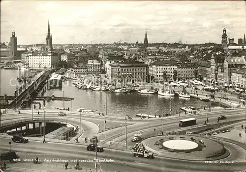 Stockholm Utsikt fran Katarinahissen mot nordvaest Kat. Stockholm