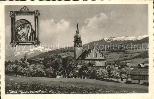 Hall Tirol Maria Absam Kirche und Portrait Kat. Hall in Tirol