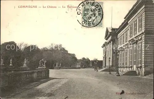 Compiegne Oise Le Chateau La Terrasse Kat. Compiegne