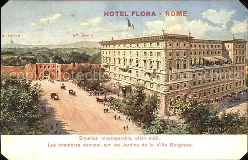 Rome Italy Hotel Flora Kat. Rome