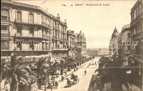 Oran Algerie Boulevard du Lycee Kat. Oran