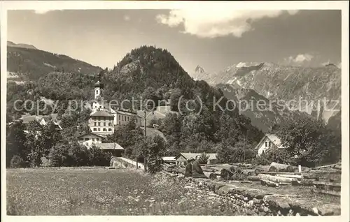 Tschagguns Vorarlberg mit Zimbaspitze Kat. Tschagguns