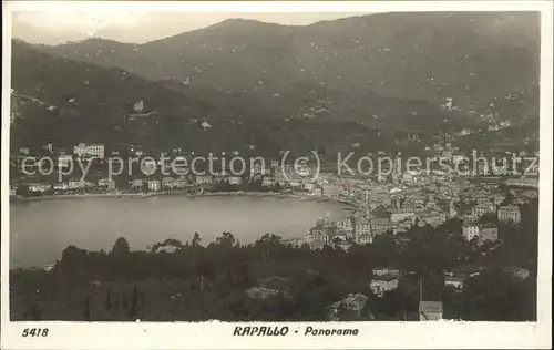 Rapallo Liguria Panorama Kat. Rapallo