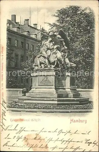 Hamburg Kriegerdenkmal Kat. Hamburg