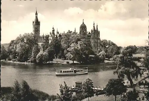 Schwerin Mecklenburg Schloss Ausflugsschiff Kat. Schwerin