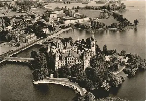 Schwerin Mecklenburg Schloss Fliegeraufnahme Kat. Schwerin