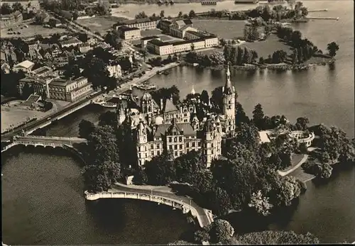 Schwerin Mecklenburg Schloss Fliegeraufnahme Kat. Schwerin