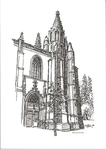 Soest Arnsberg Wiesenkirche Zeichnung / Soest /Soest LKR