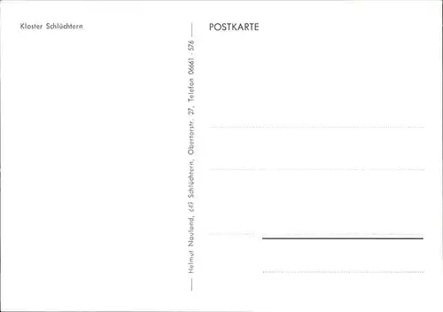 Schluechtern Kloster Zeichnung Kat. Schluechtern