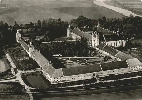 Hoexter Weser Schloss und ehem Reichsabtei Corvey Fliegeraufnahme Kat. Hoexter