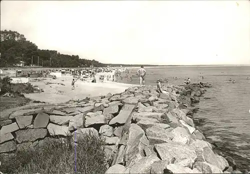 Thiessow Ostseebad Ruegen Strandpartie Kat. Thiessow