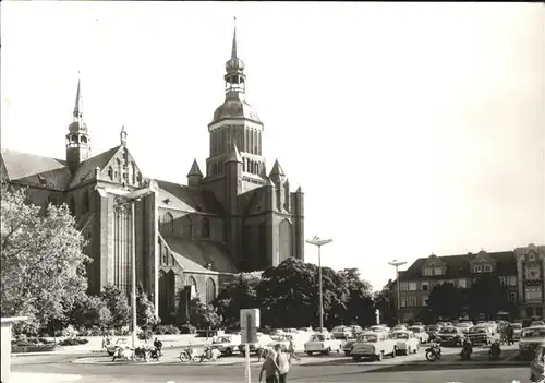 Stralsund Mecklenburg Vorpommern Marienkirche Leninplatz Kat. Stralsund