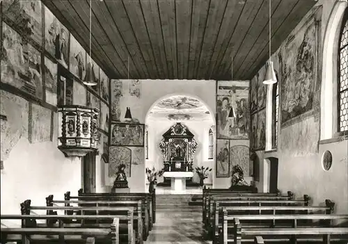 St Ottilien Freiburg Wallfahrtskirche Inneres Kat. Freiburg im Breisgau