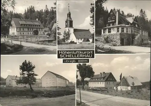 Schellerhau Kirche Teilansichten Kat. Altenberg