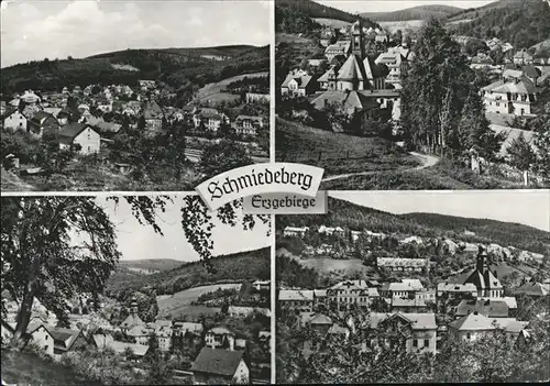 Schmiedeberg  Dippoldiswalde Panorama mit Teilansichten / Dippoldiswalde /Saechsische Schweiz-Osterzgebirge LKR