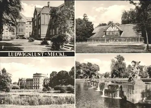Ludwigslust Mecklenburg Stift Bethlehem HOG Schweizerhaus Kreisratsgebaeude Schlosspark Kat. Ludwigslust