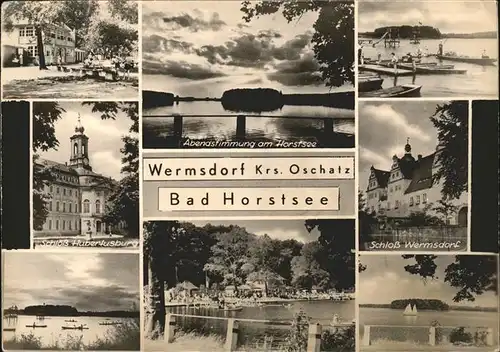 Wermsdorf Schloss Hubertusburg Am Horstsee Schloss Wermsdorf Strandpartien Kat. Wermsdorf