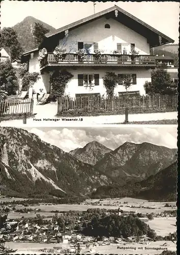 Ruhpolding Panorama Haus Hallweger Kat. Ruhpolding