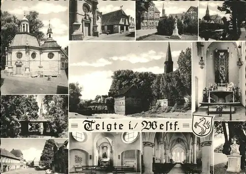 Telgte Warendorf Orts und Teilansichten Kirche Inneres Kat. Telgte