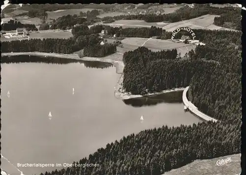 Marienheide Bruchertalsperre Waldhotel Fliegeraufnahme Kat. Marienheide