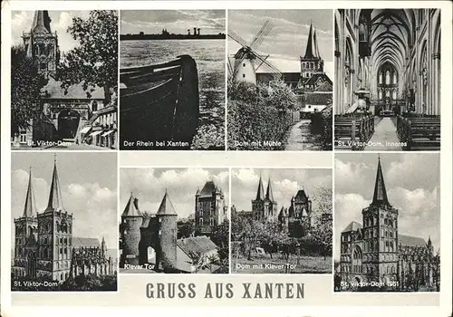 Xanten St Viktorsdom Inneres Rhein Dom Muehle Klever Tor  Kat. Xanten