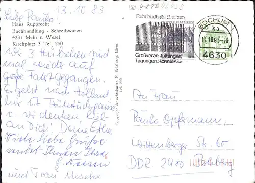 Mehr Wesel Kirche Inneres Buchhandlung / Rees /Kleve LKR