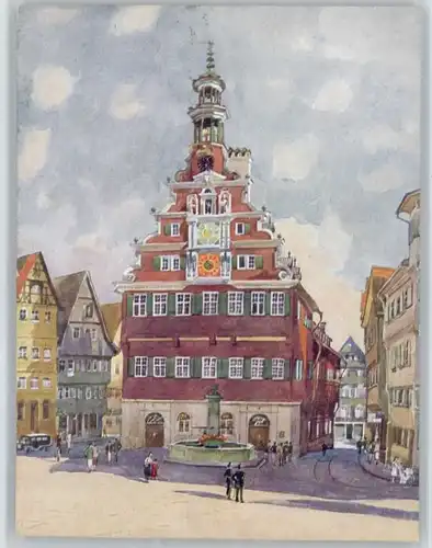 wu37711 Esslingen Neckar Esslingen Rathaus  * Kategorie. Esslingen am Neckar Alte Ansichtskarten