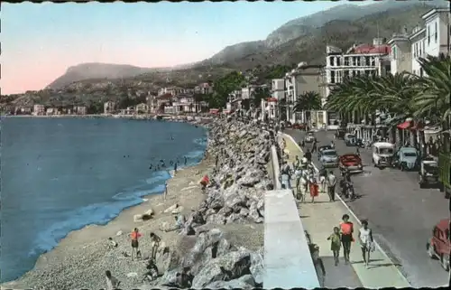 Menton Boulevard Bord Mer Plage Casino *