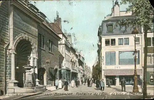 Besancon Fontaine Hotel de Ville Grande Rue x