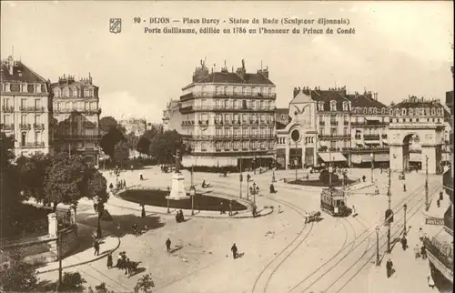 Dijon Place Darcy Statue Rude Porte Guillaume *