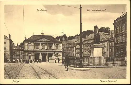 Sedan Platz Turenne Turenne-Denkmal Stadthaus *