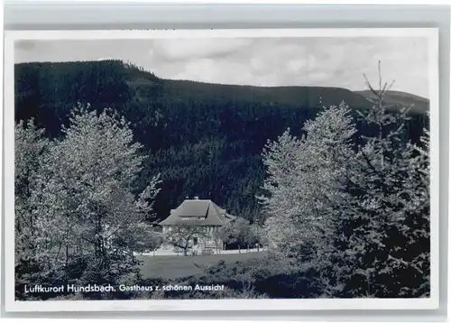 Hundsbach Gasthaus zur schoenen Aussicht *