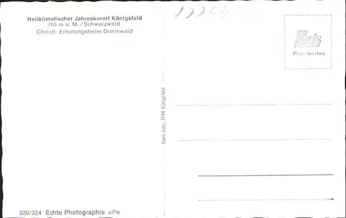 Koenigsfeld Christl. Erholungsheim Doniswald *