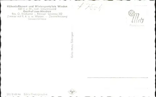 Wieden Gasthof Hirschen *