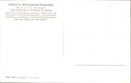 Reichenbach Oberstdorf Oberer Gaisalpsee Gund Rubihorn *