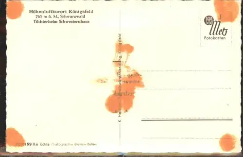 Koenigsfeld Toechterheim Schwesternhaus *