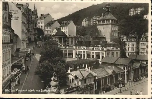 Karlsbad Eger Markt Schlossbrunn x