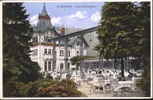 Karlsbad Eger Cafe Geysirpark *