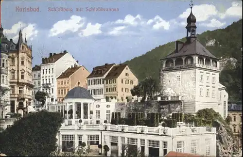 Karlsbad Eger Schlossberg Schlossbrunn *