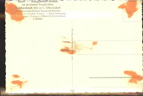 Reichenbach Oberstdorf Hotel Gasthof Hirsch *