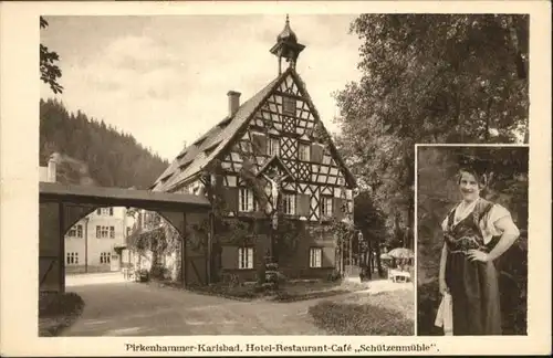 Karlsbad Eger Pirkenhammer Hotel Restaurant Cafe Schuetzenmuehle *
